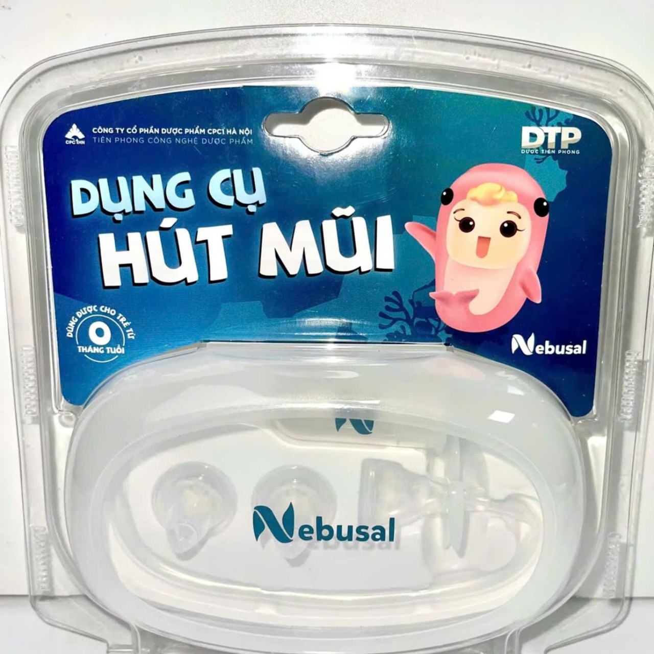 Dụng Cụ Hút Mũi, Máy Hút Mũi Cầm Tay Nebusal Đầu Mềm, An Toàn Cho Bé (Hộp 1 cái)