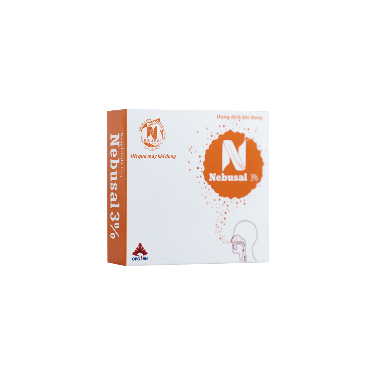 Dung Dịch Khí Dung Nebusal 3% Vệ Sinh Và Làm Lỏng Dịch Tiết Mũi, Họng Cho Bé (Hộp 5 ống)