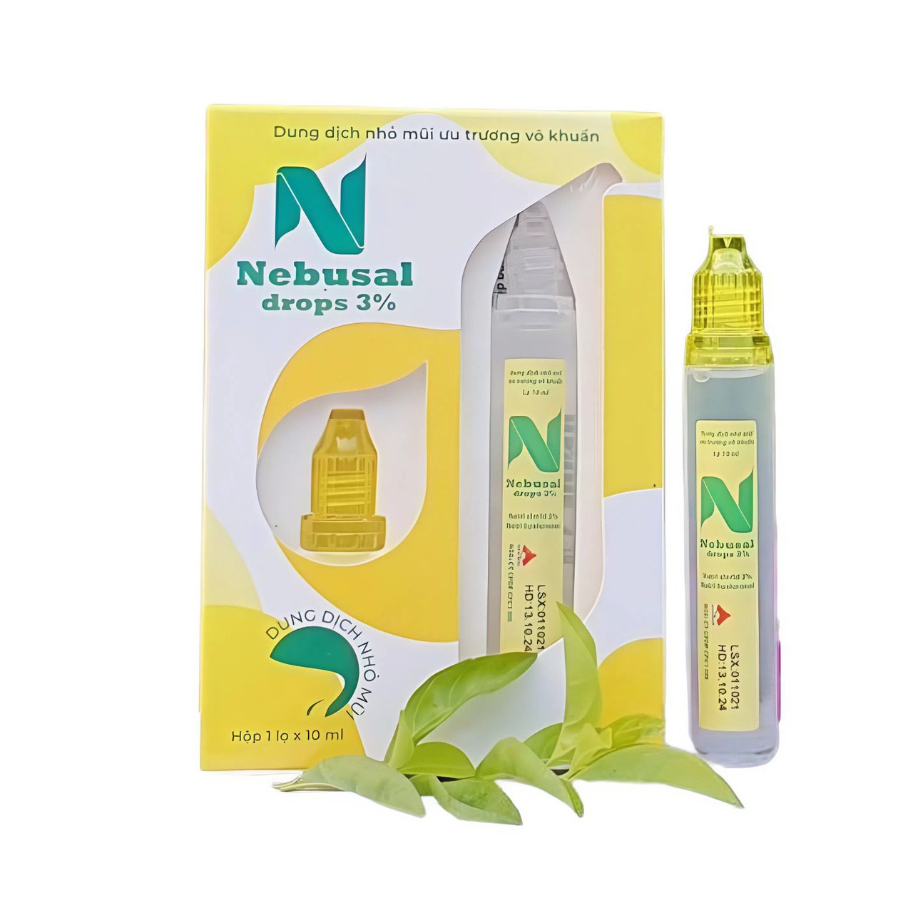 Nhỏ Mũi Nebusal Drop 3% Giúp Giảm Nghẹt Mũi, Sổ Mũi Cho Bé (Lọ 10ml)