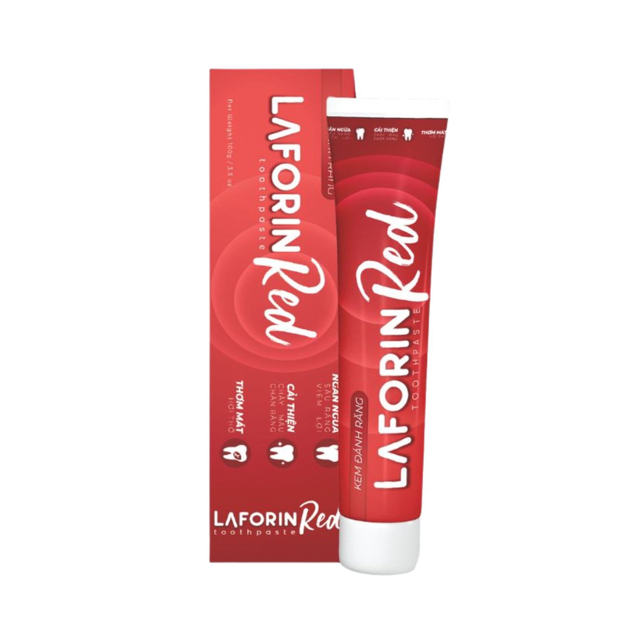 Kem Đánh Răng Laforin Red Toothpaste Dùng Trong Hôi Miệng, Chảy Máu Chân Rặng, Nhiệt Miệng (Lọ 100g)