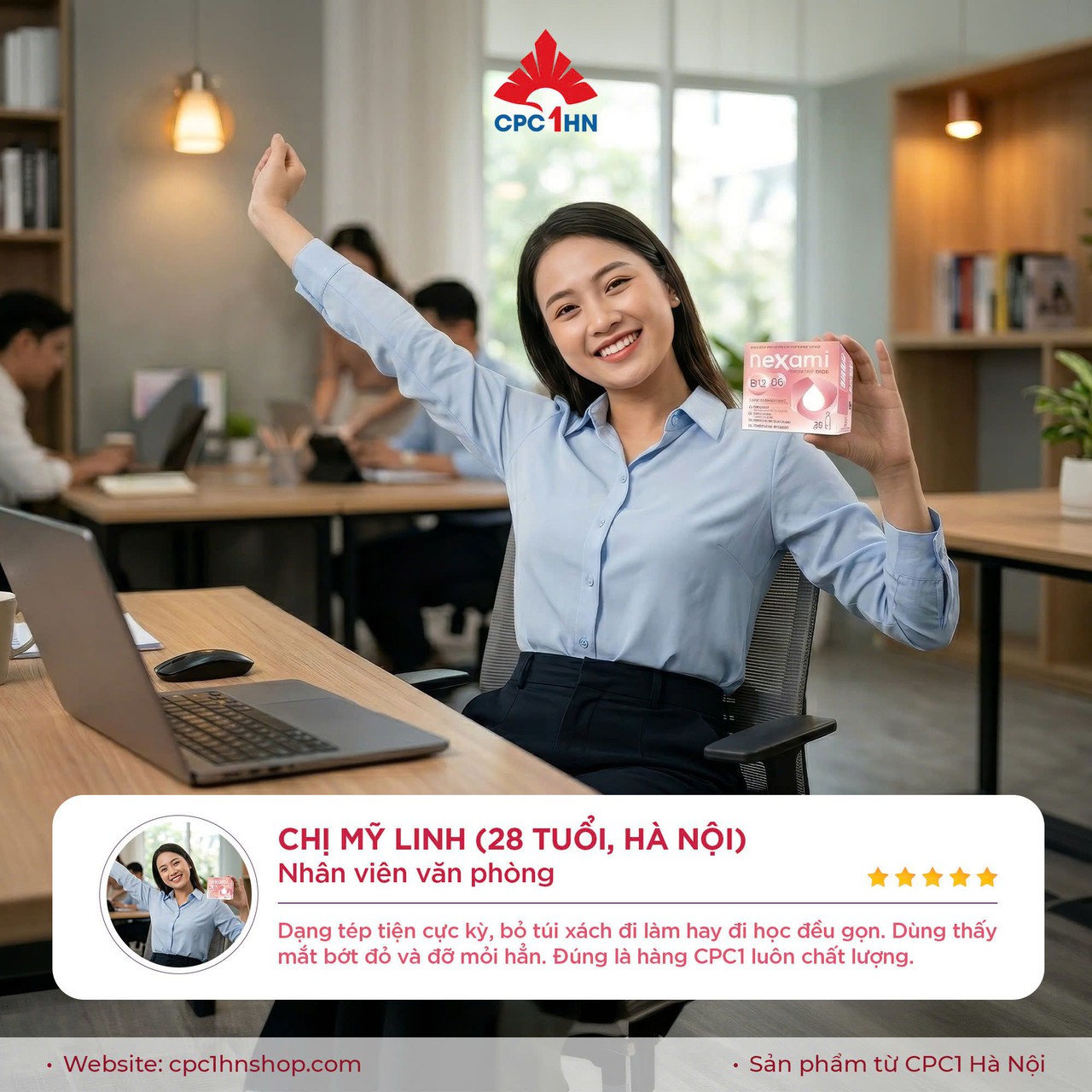Nhỏ Mắt Hexami Newlight Plus Tăng Cường Thị Lực, Cải Thiện Chức Năng Điểu Tiết Mắt (Hộp 4 vỉ x 5 tép)