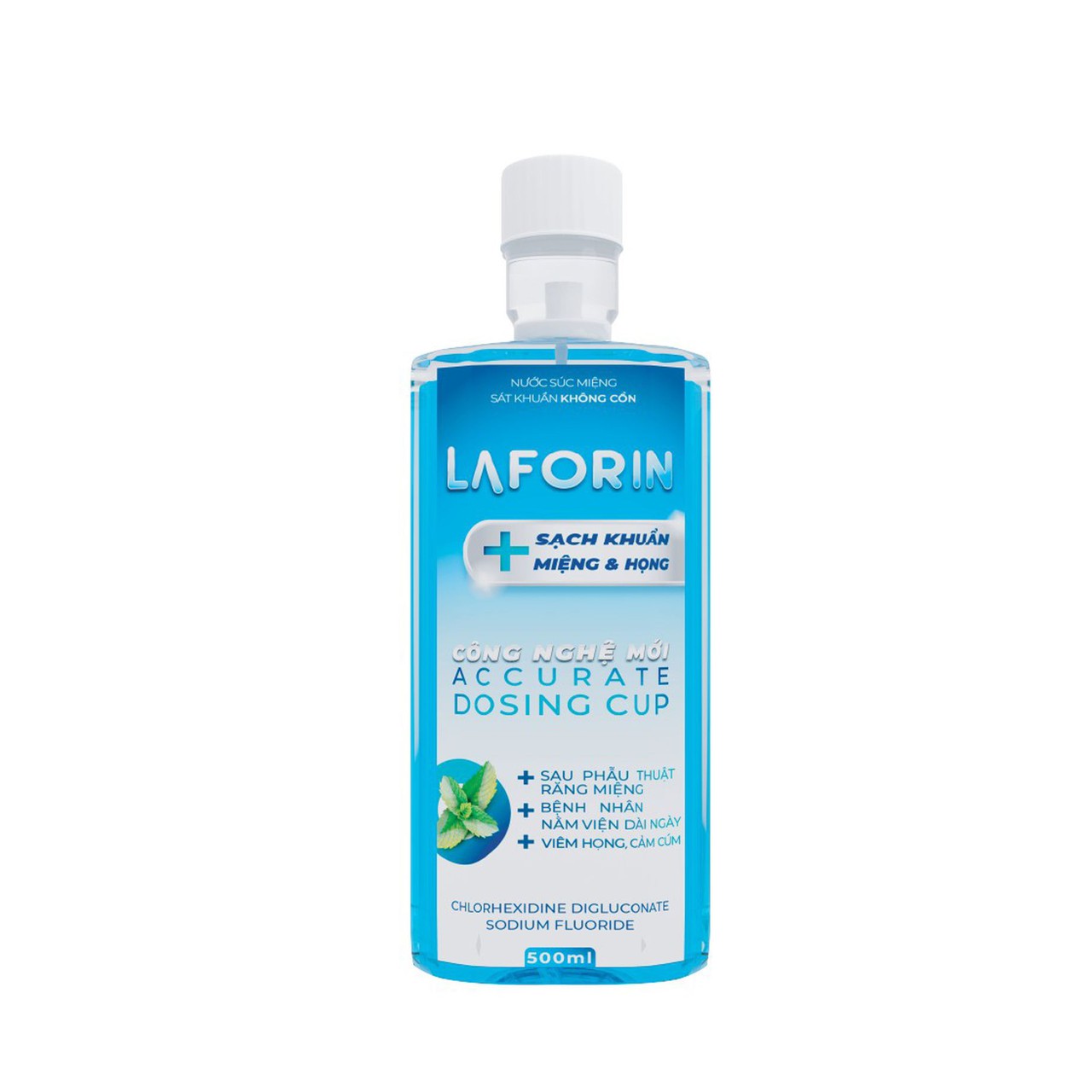 Nước Súc Miệng Laforin Diệt 99% Vi Khuẩn, Ngăn Ngừa Viêm Nướu, Hôi Miệng, Chảy Máu Chân Răng (Lọ 500ml)