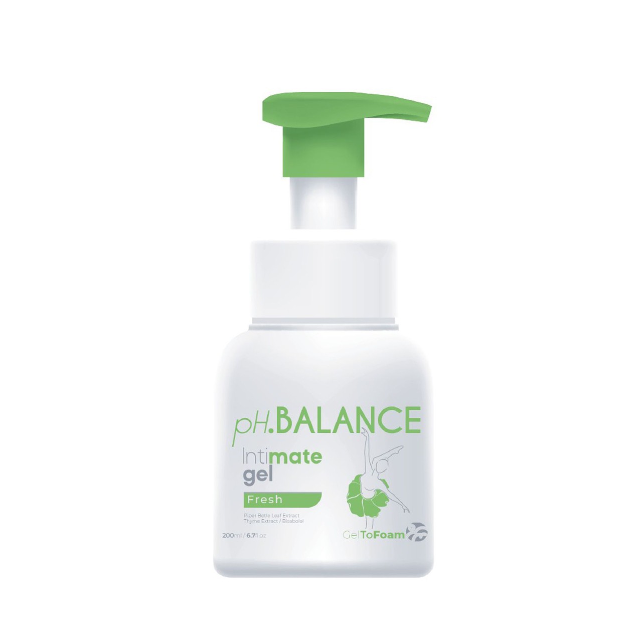 Gel bọt vệ sinh phụ nữ pH Balance Intimate Gel hỗ trợ kháng khuẩn, ngăn mùi khó chịu, tươi mát 24h (Chai 200 ml)