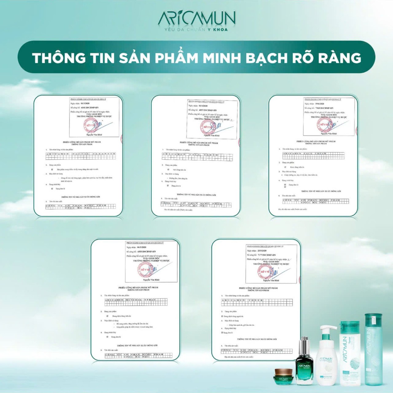Tẩy Trang Aricamun Micellar Cleansing Water Không Cồn, Dưỡng Ẩm, Sạch Sâu Cho Mọi Loại Da (Chai 200ml)