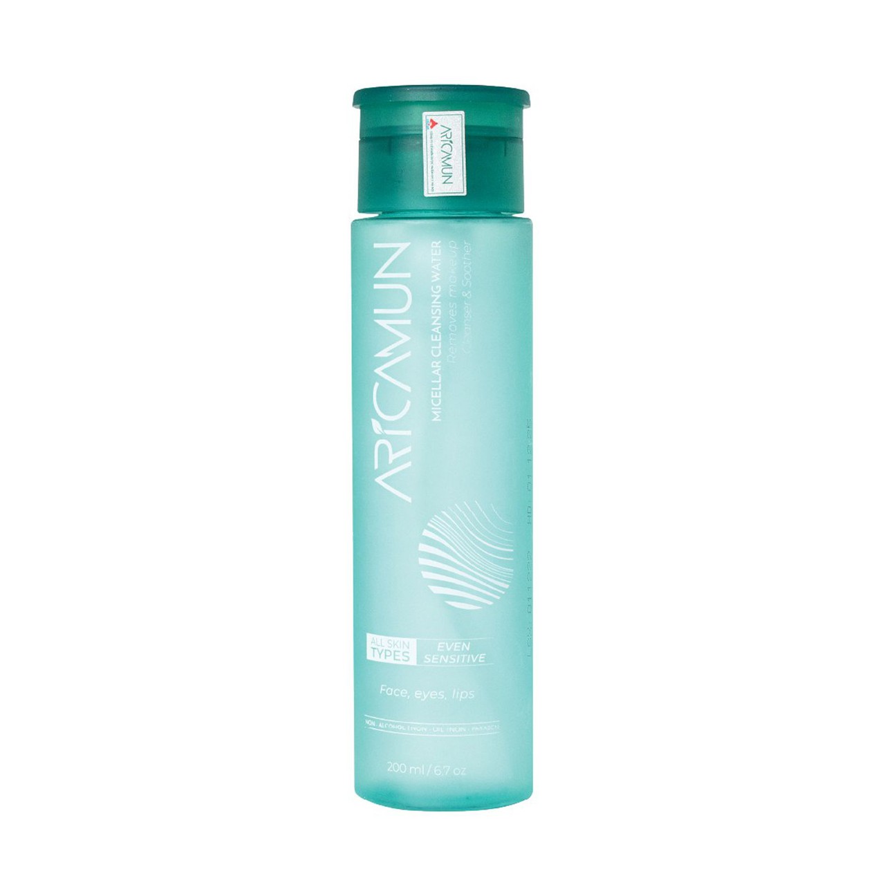 Tẩy Trang Aricamun Micellar Cleansing Water Không Cồn, Dưỡng Ẩm, Sạch Sâu Cho Mọi Loại Da (Chai 200ml)