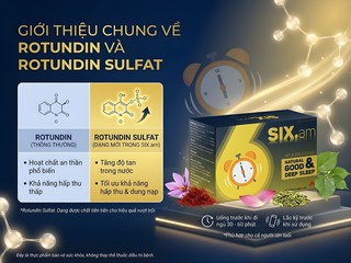 Rotundin Sulfat trong SIX.am khác gì Rotundin thường? Tại sao lại êm dịu mà không gây mệt?
