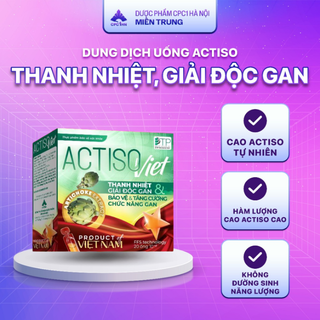 Dung Dịch Uống ACTISO VIET - Thanh Nhiệt Cơ Thể, Mát Gan, Tăng Cường Chức Năng Gan (Hộp 20 Ống) - thumbnail 3