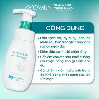 Bọt Rửa Mặt Không Xà Phòng Aricamun Làm Sạch Sâu, Sáng Mịn Mờ Thâm, Kiểm Soát Dầu Nhờn, Giảm Mụn Cho Mọi Loại Da (175ml) - thumbnail 4