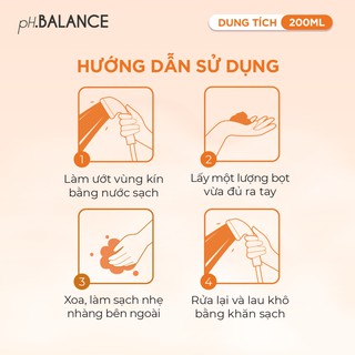 Gel Bọt Vệ Sinh pH Balance Protect Intimate Gel Hỗ Trợ Khử Mùi Hôi, Giảm Ngứa, Viêm Nhiễm, Khí Hư, Cân Bằng pH (Chai 200ml) - thumbnail 6