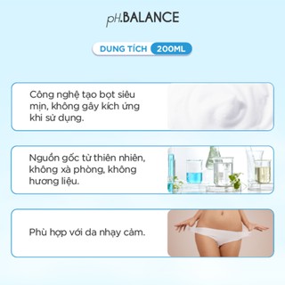 Gel Bọt pH Balance Mois Intimate dưỡng ẩm chuyên sâu, giảm khô hạn, cân bằng tự nhiên (Hộp 200ml) - thumbnail 4