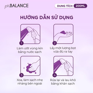 Gel Bọt Vệ Sinh pH Balance Bio Intimate Gel Hỗ Trợ Bổ Sung Lợi Khuẩn Prebiotic, Giảm Ngứa, Khử Mùi, Làm Dịu Kích Ứng (Chai 200ml) - thumbnail 5
