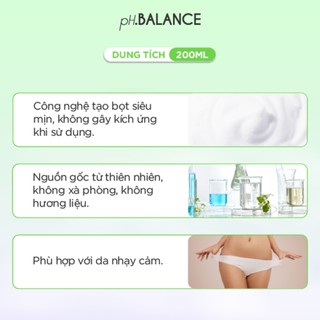 Gel bọt vệ sinh phụ nữ pH Balance Intimate Gel hỗ trợ kháng khuẩn, ngăn mùi khó chịu, tươi mát 24h (Chai 200 ml) - thumbnail 4