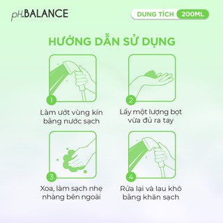 Gel bọt vệ sinh phụ nữ pH Balance Intimate Gel hỗ trợ kháng khuẩn, ngăn mùi khó chịu, tươi mát 24h (Chai 200 ml) - thumbnail 6