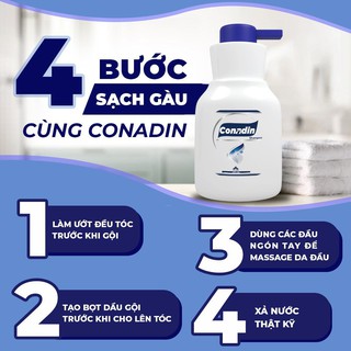 Dầu Gội Conadin Shampoo Giảm Gàu, Giảm Nấm, Ngứa Da Đầu, Rụng Tóc Hiệu Quả (Chai 285ml) - thumbnail 6
