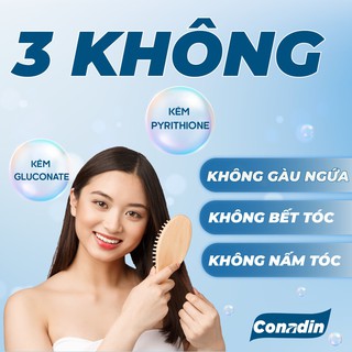 Dầu Gội Conadin Shampoo Giảm Gàu, Giảm Nấm, Ngứa Da Đầu, Rụng Tóc Hiệu Quả (Chai 285ml) - thumbnail 4