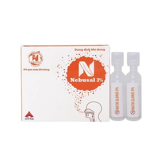 Dung Dịch Khí Dung Nebusal 3% Vệ Sinh Và Làm Lỏng Dịch Tiết Mũi, Họng Cho Bé (Hộp 5 ống) - thumbnail 1