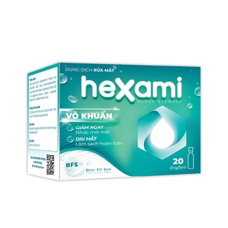 Dung Dịch Rửa Mắt Hexami Aches Eyewash Vô Khuẩn Công Nghệ BFS Giúp Làm Dịu, Sạch Sâu Và Bảo Vệ Mắt (20 Ống x 10ml) - thumbnail 1