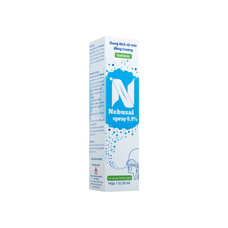 Xịt Mũi Đẳng Trương Nebusal Spray 0.9% Vệ Sinh Mũi Hàng Ngày, Phòng Nghẹt Mũi, Sổ Mũi Cho Bé (Chai 50 ml)  - thumbnail 4