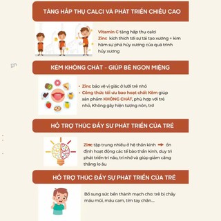 Siro Tăng Đề Kháng Zentokid Zinc Bổ Sung Kẽm và Vitamin C Tự Nhiên Cho Bé (Hộp 20 ống) - thumbnail 6