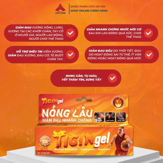 Gel bôi Tigin hỗ trợ giảm nhức mỏi cơ, xương khớp, bong gân an toàn (Hộp 1 tuýp 25g, 50g) - thumbnail 4