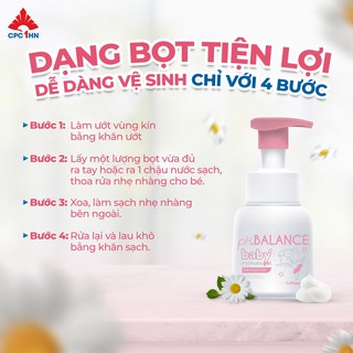 Bọt Vệ Sinh pH Balance Baby Cho Bé Trai Và Bé Gái Hỗ Trợ Làm Sạch Dịu Nhẹ, Ngăn Ngừa Hăm Tã, Rôm Sẩy (Chai 200ml) - thumbnail 6