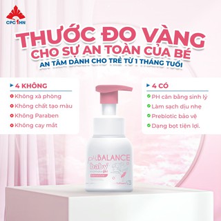 Bọt Vệ Sinh pH Balance Baby Cho Bé Trai Và Bé Gái Hỗ Trợ Làm Sạch Dịu Nhẹ, Ngăn Ngừa Hăm Tã, Rôm Sẩy (Chai 200ml) - thumbnail 5
