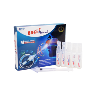 Xịt Mũi Baci Nebusal Bổ Sung Lợi Khuẩn Kết Hợp Muối Ưu Trương Giúp Giảm Nghẹt Mũi, Sổ Mũi, Viêm Mũi Cho Bé (Hộp 10 Ống 3 ml) - thumbnail 2