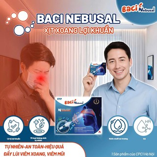 Xịt bào tử lợi khuẩn Baci Nebusal dành cho viêm xoang, viêm mũi dị ứng (Hộp 10 Ống 3 ml) - Cho Người Lớn - thumbnail 4