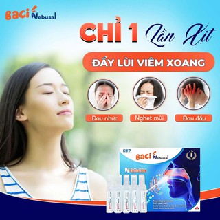 Xịt bào tử lợi khuẩn Baci Nebusal dành cho viêm xoang, viêm mũi dị ứng (Hộp 10 Ống 3 ml) - Cho Người Lớn - thumbnail 3