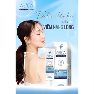 Kem Bôi Viêm Nang Lông Arica Folicus Hỗ Trợ Giảm Mụn Trứng Cá, Dày Sừng, Mơ Thâm Sần (Hộp 1 Tuýp 30g) - thumbnail 8