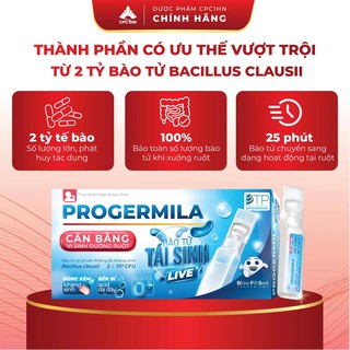 Men dùng cho tiêu chảy, đầy hơi, chướng bụng Progermila - 2 tỷ bào tử lợi khuẩn (Hộp 10 ống) - thumbnail 2