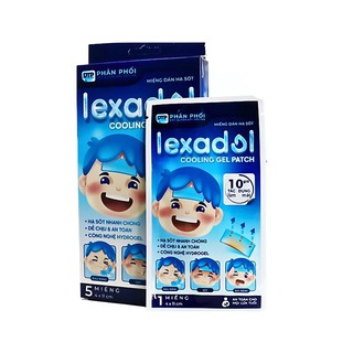 Miếng Dán Hạ Sốt Lexadol Tác Dụng Lên Đến 10h, Công Nghệ Hydrogel Giúp Bé Hạ Sốt Nhanh, An Toàn (Hộp 5 miếng) - thumbnail 1