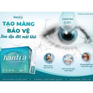 Nhỏ mắt Hantra 0.22% Chăm Sóc Và Vệ Sinh Dưỡng Ẩm Dịu Nhẹ Mắt Hàng Ngày Hiệu Quả (Hộp 4 vỉ x 5 ống 1ml) - thumbnail 4