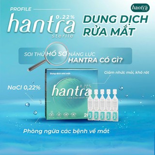 Nhỏ mắt Hantra 0.22% Chăm Sóc Và Vệ Sinh Dưỡng Ẩm Dịu Nhẹ Mắt Hàng Ngày Hiệu Quả (Hộp 4 vỉ x 5 ống 1ml) - thumbnail 2