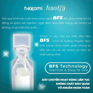 Nhỏ mắt Hantra 0.22% Chăm Sóc Và Vệ Sinh Dưỡng Ẩm Dịu Nhẹ Mắt Hàng Ngày Hiệu Quả (Hộp 4 vỉ x 5 ống 1ml) - thumbnail 3