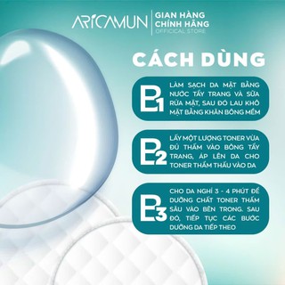 Toner Acid Aricamun AHA/BHA Giảm Mụn Đầu Đen, Lỗ Chân Lông To, Cân Bằng pH Da (Chai 145ml) - thumbnail 6