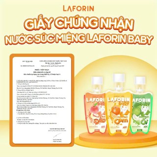 Nước Súc Miệng Laforin Baby Hương Cam Đào Ổi Vệ Sinh Răng Miệng Cho Bé (Chai 350 ml)  - thumbnail 7