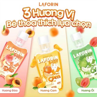Nước Súc Miệng Laforin Baby Hương Cam Đào Ổi Vệ Sinh Răng Miệng Cho Bé (Chai 350 ml)  - thumbnail 6