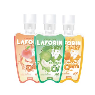 Nước Súc Miệng Laforin Baby Hương Cam Đào Ổi Vệ Sinh Răng Miệng Cho Bé (Chai 350 ml)  - thumbnail 1