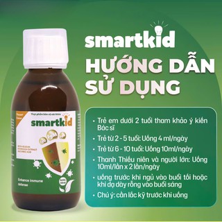Siro Smartkid hỗ trợ tăng cường sức đề kháng, tăng miễn dịch tự nhiên cho cơ thể (Hộp 1 chai 150ml) - thumbnail 4