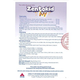 Siro Zentokid Ivy Giảm Ho Có Đờm, Khàn Tiếng Khi Cảm Lạnh Cho Bé Thành Phần Húng Chanh, Cao Lá Thường Xuân (Hộp 20 Ống) - thumbnail 2