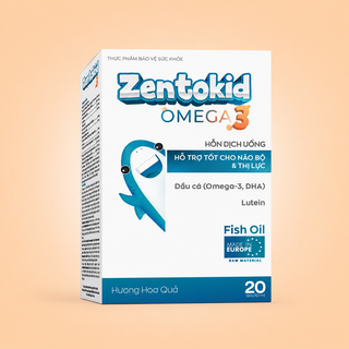 Siro Zentokid Omega3 Bổ Sung DHA, Cholin Hỗ Trợ Phát Triển Trí Não, Tăng Tập Trung Và Ghi Nhớ Cho Trẻ (Hộp 20 Gói) - thumbnail 1
