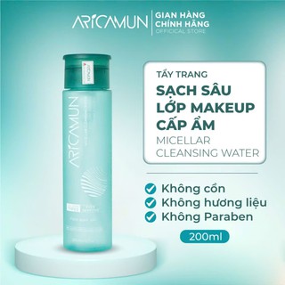 Tẩy Trang Aricamun Micellar Cleansing Water Không Cồn, Dưỡng Ẩm, Sạch Sâu Cho Mọi Loại Da (Chai 200ml) - thumbnail 2