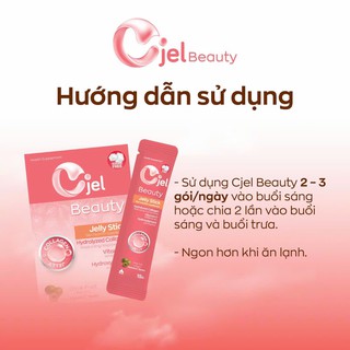 Thạch Collagen Vitamin C Cjel Beauty Hỗ Trợ Ngăn Ngừa Lão Hóa, Mờ Nám, Không Tăng Cân (Hộp 20 gói x 15g) - thumbnail 3