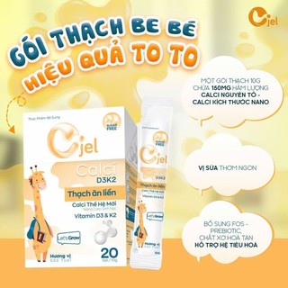 Thanh Dinh Dưỡng Cjel Calci Bổ Sung Canxi, Vitamin D3, Vitamin K2 Giúp Bé Phát Triển Chiều Cao, Tăng Cường Hấp Thu Canxi (Hộp 20 Gói) - thumbnail 4