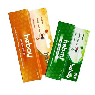 Gel bôi Hebay điều trị mụn nước, mụn rộp môi, nhanh phục hồi vết thương (Hộp 1 Tuýp 5g, 15g) - thumbnail 1