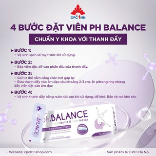 Viên Đặt Âm Đạo pH Balance Hỗ Trợ Giảm Ngứa, Giảm Viêm Nhiễm, Giảm Tiết Dịch, Loại Bỏ Mùi Hôi (Hộp 1 vỉ, 7 viên) - thumbnail 6