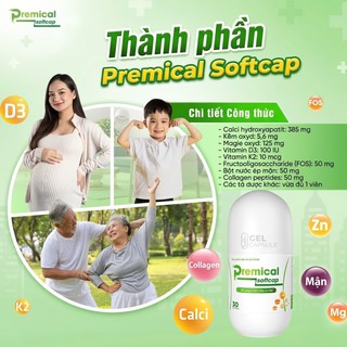 Viên Nang Mềm Premical Softcap Bổ Sung Calci Giảm Nguy Cơ Loãng Và Còi Xương (Lọ 30 viên, 60 viên) - thumbnail 5