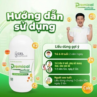 Viên Nang Mềm Premical Softcap Bổ Sung Calci Giảm Nguy Cơ Loãng Và Còi Xương (Lọ 30 viên, 60 viên) - thumbnail 8