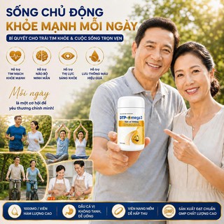 Viên Uống Dầu Cá DTP - OMEGA 3 Fish Oil 1000mg - Hỗ Trợ Giảm Xơ Vữa Động Mạch, Ổn Định Mỡ Máu - thumbnail 5